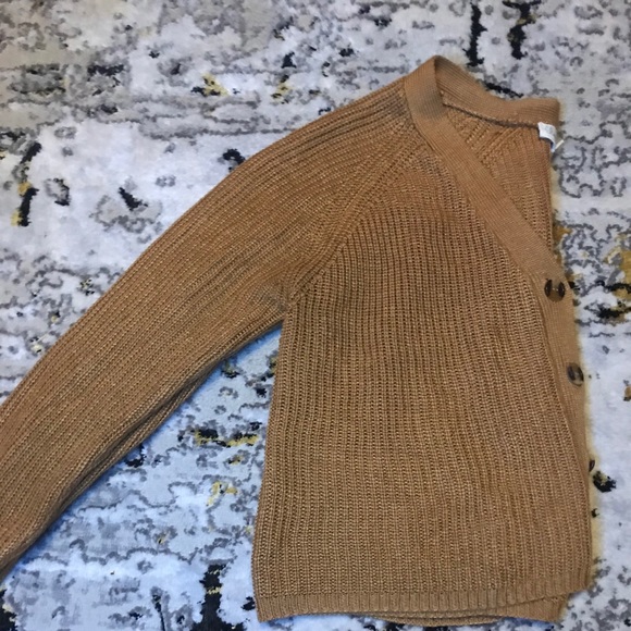 Light brown button up sweater - Picture 1 of 3